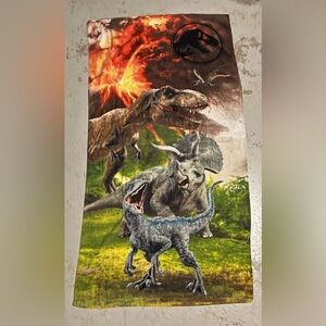 Vintage Jurassic World Park Beach Bath Towel Movie Dinosaurs